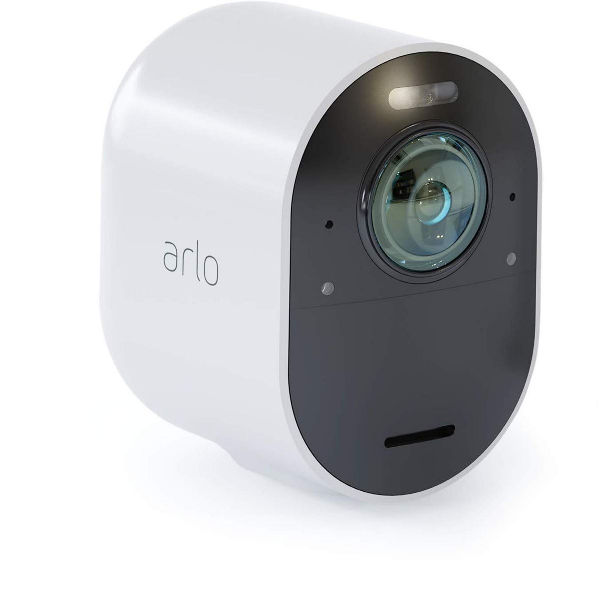 Arlo Ultra 4K Caméra Additionnelle avec éclairage Intégré, Rechargeable, sans Fils, Audio Bi-Directionel, Étanche, Jour/Nuit (VMC5040) (Arlo Ultra Smarthub Requis) Blanc