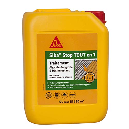 Sika Stop Tout en Un Traitement algicide, fongicide et désincrustant 5L
