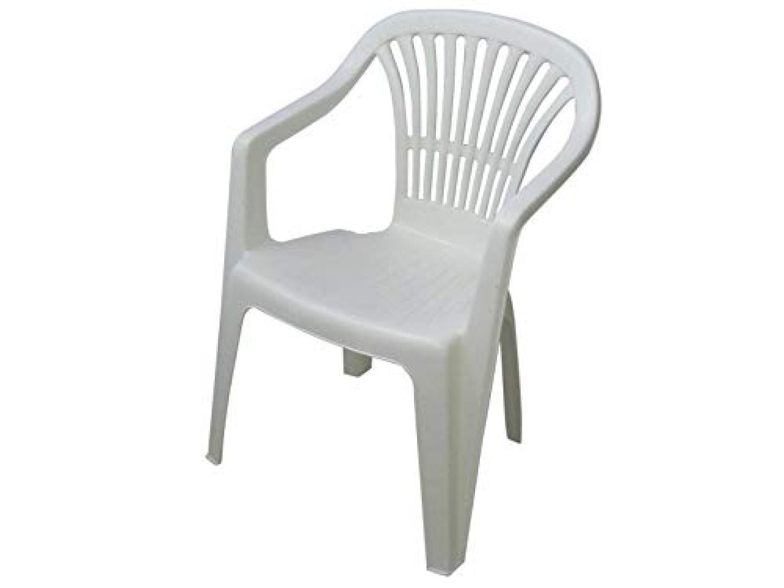 PROGARDEN Azard Chaise Blanche en Plastique