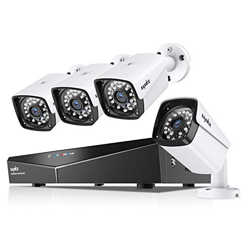 SANNCE POE kit de Surveillance No HDD avec 4CH NVR et 4...