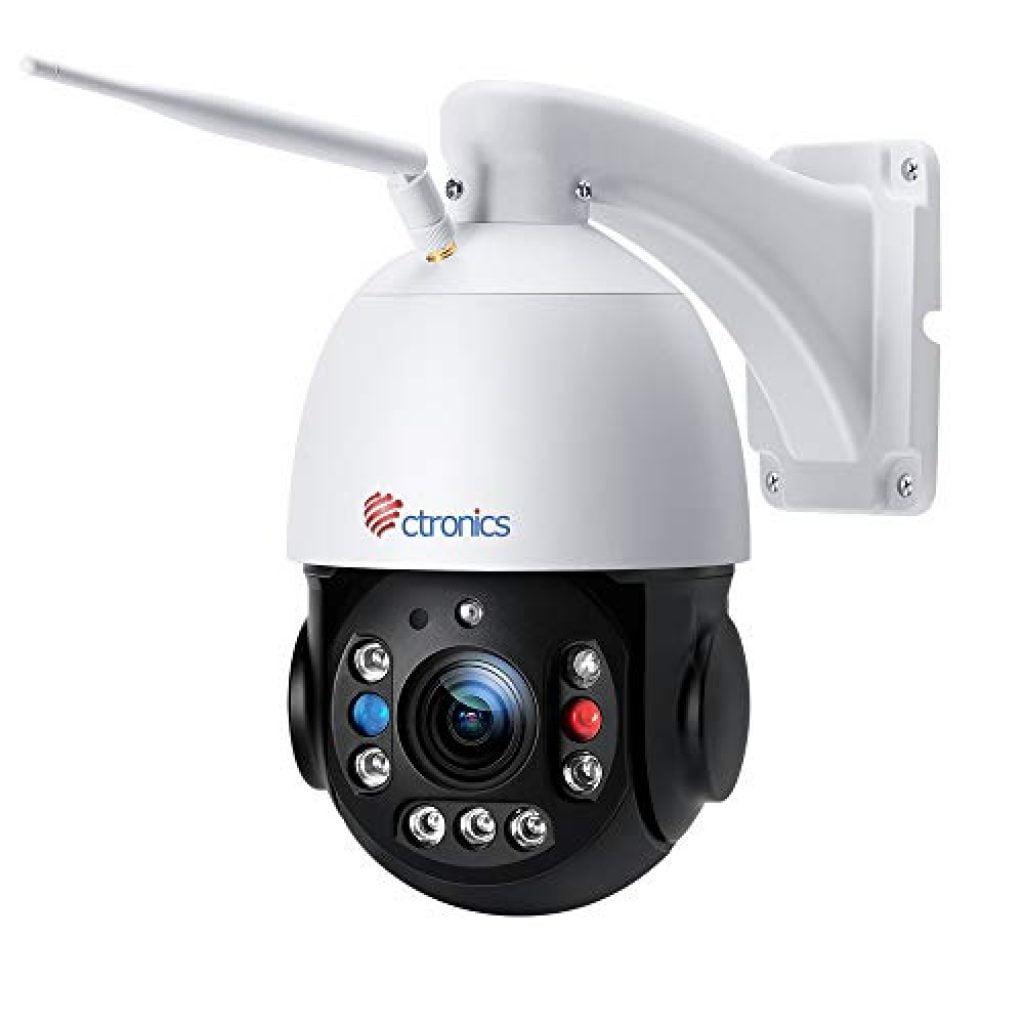 PTZ Caméra de Surveillance WiFi Extérieure Ctronics Caméra avec wifi , caméra extérieure 