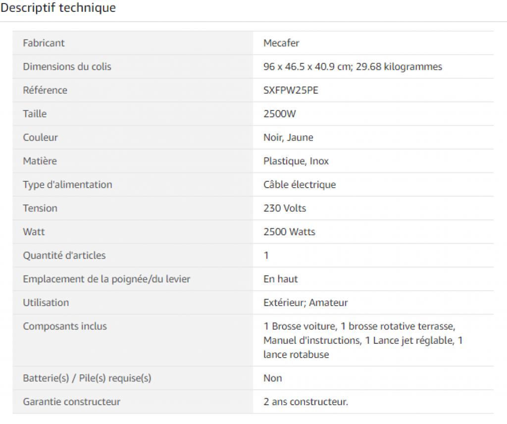 Fiche Technique B07NP9FLJG