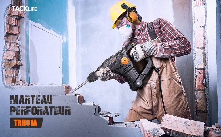Marteau Perforateur Tacklife TRH02A Burineur antivibrations 1050w et 230 Volts
