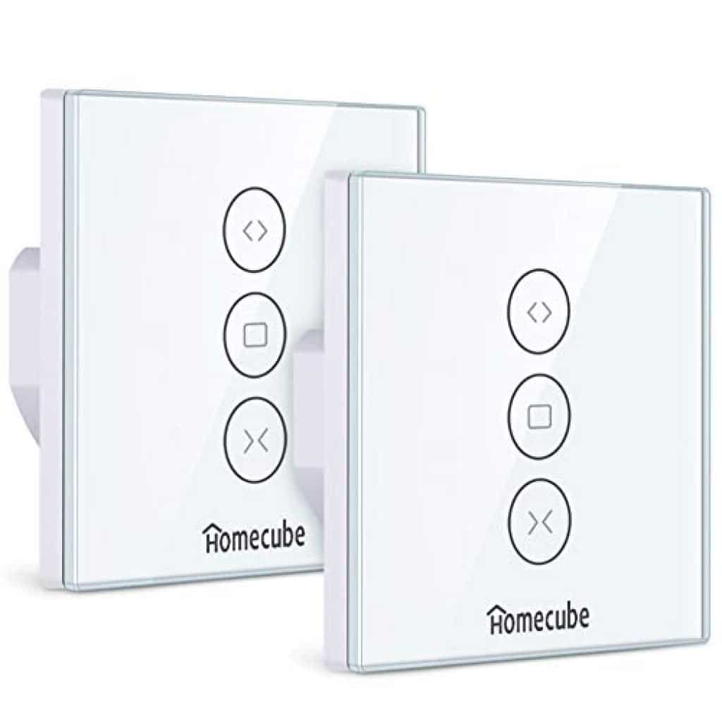 Tuya - 2 Modules Interrupteur Intelligent WiFi Pour Volet Roulant - Compatible Alexa Et Google Home - Contrôle Par App Et Voix - Installation Facile