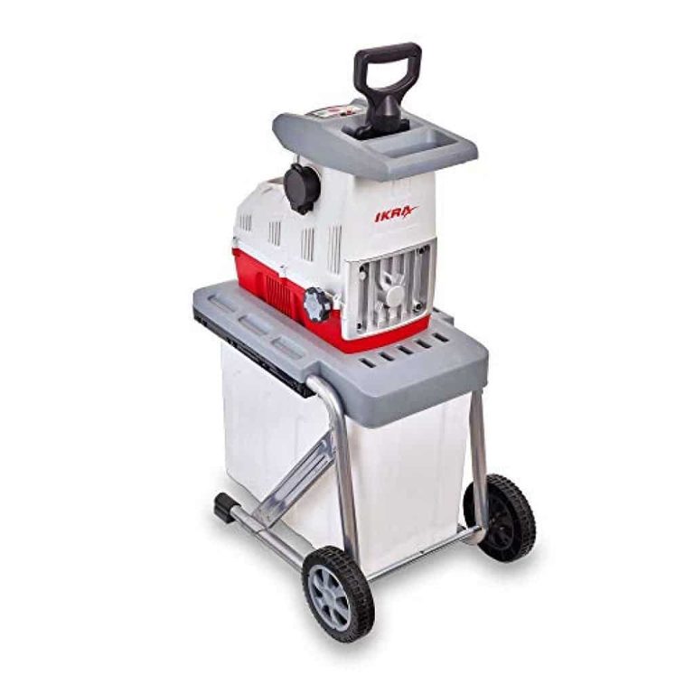 Broyeur de branches végétaux de jardin IKRA- ILH 3000 A silencieux 3000W 44 mm 60 litres