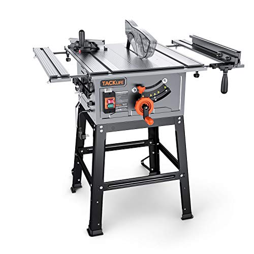 TACKLIFE 2000W Scie Circulaire sur Table, 4800 tr/min, Lame de 254×30×2.8mm(24T), Extension...