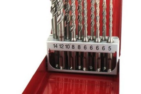 Coffret de 10 forets béton MILWAUKEE 2 taillants SDS-Plus, 4932352340
