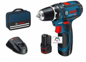 bosch gsr 12v 15 trapano avvitatore a batteria 2ah professional con borsa 1