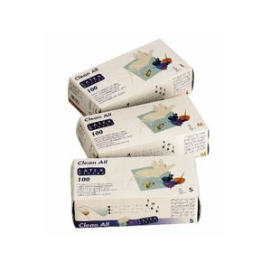 Pack de  100 Gants Latex – Taille M – Clean All – Sibel -Blanc