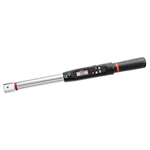 FACOM - Clé Dynamométrique Électronique Couple et Angle - E.316-135D - Capacité 6,7 à 135 Nm - Plusieurs Unités de Mesures - 9 Préréglages - Coffret et Plateau en Mousse - Outillage à Main