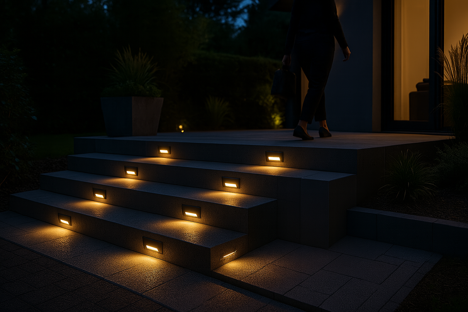 Lampes solaires pour escaliers extérieurs : sécurité et style sans branchement