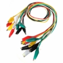 10pcs Cordons de Test Pinces Crocodile Fils en 5 Couleurs Longueur 50CM Chacun