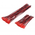 20 Paires 22 AWG JST Connecteur de Prise 2 Pin Mâle Femelle Connecteur de Prise Fil Câble pour LED Bande de Lampe RC Jouets Batterie, 4 Pouces, 6 Pouces