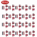 20 Pairs T-Plug Connectors Deans Style Male and Female with 40 pcs Shrink Tubing for RC LiPo Battery