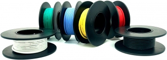 5m Fils 18AWG Rouleau de Câble – Happyroom Electrique de Cuivre Etamé Isolant en PVC 6 couleurs pour du câblage électronique Résistance à hautes températures de fil isolé 600V (18AWG)
