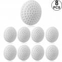 8 Packs Poignée de Porte Pare-Chocs, Protecteur Mural de Porte, Protecteur de Porte Mural Auto-Adhésif en Caoutchouc pour Meubles, Lit, Table, Chaise, Verre, Cuisine, Bureau (Blanc, 50 x 13 mm)