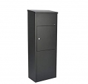 Allux 600 F54612 XXL Grande Boîte à Colis et Lettres | Boîte Postale Sécurisée Étanche avec Serrure | 1050 x 380 x 230 mm | Noir