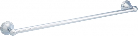 AmazonBasics Barre porte-serviettes moderne, Chromé, 61 cm