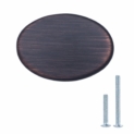 AmazonBasics Bouton de placard Rond plat, Diamètre : 3,66 cm, Bronze huilé, Lot de 25