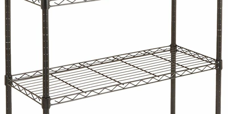 Étagère à 4 niveaux AmazonBasics, couleur noir