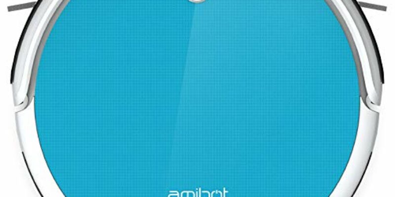Aspirateur robot AMIBOT Spirit : un robot aspirateur qui se distingue par un design élégant et unique en verre trempé et à sa couleur bleu lagoon. Equipé des dernières technologies