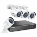 Système de sécurité ANNKE 3MP H.265+ CCTV 4 caméras 1080P DVR, alerte par courrier électronique, sans disque dur