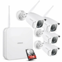 ANNKE 8CH 1080P Kit de NVR Vidéosurveillance sans fil H.264+ avec disque dur de 1TB et 4 Caméras 2MP de sécurité surveillance IP Bullet,Accès à distance et Sortie HDMI