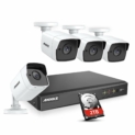 ANNKE H.265 Kit Système de 8CH 8MP DVR Surveillance avec Disque Dur de 2To et 4 Caméra 5MP de Sécurité Imperméable IP67 avec Vision Nocturne EXIR LED IR et Alerte par Email