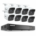 ANNKE H.265 Kit Système de 8CH 8MP DVR Surveillance No HDD avec 8 Caméra 5MP de Sécurité Imperméable IP67 avec Vision Nocturne EXIR LED IR et Accès à Distance