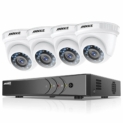 ANNKE Kit de Système de sécurité surveillance 4CH 3MP H.265+ DVR et 4 × 1080P Starlight DE-Noise FHD caméras résistantes aux intempéries Alerte par Email avec des instantanés,Sans HDD