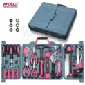 Apollo Kit Rose, 71 Pièces Kit d’Outil, Outil à Main Plus Atteints pour Ménage-Scie à Méteaux, Tourvenis, Griffe Hammer et Plus en Boîte de Rangement-Idéal Cadeaux de Maison