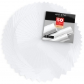 50 feuilles de vinyle ARTEZA auto-adhésives blanc brillant
