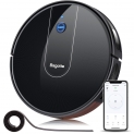 Aspirateur Robot,Bagotte Robot Aspirateur Connecté Wi-FI et Alexa, 1600 Pa Aspiration, Extrêmement Mince,Nettoyage Efficace sur Programmation pour Tapis et So