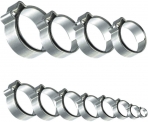 AUPROTEC Collier à 1 oreille avec bague en acier inoxydable DIN 3017 choix: 22,0 – 24,8 mm, 5 pièces