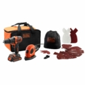 Black & Decker BDK200AS1S-QW Black+Decker Kit BDK200AS1S-QW-Perceuse-Ponceuse Mouse-Accessoires et Sac