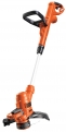 Black & Decker ST5530-QS Coupe-bordures Filaire – Déroulement du fil 100% automatique Reflex – Mode dresse-bordures – Poignée ajustable 550W, Orange, 30 cm
