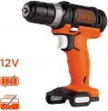 BLACK+DECKER BDCDD12USB-XJ Perceuse-Visseuse sans fil, 12V, Sans coffret, Sans batterie