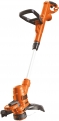 BLACK+DECKER ST5528-QS Coupe-bordures filaire – Mode dresse-bordures – Poignée ajustable 550W, Orange,