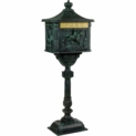 Boite aux lettres design antique, plusieurs couleurs au choix, 41 x 111 x 28 cm