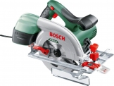 Scie circulaire Bosch PKS 55 à lame de scie, butée parallèle, Carton, 1200 W.