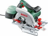 Scie circulaire Bosch PKS 55 à lame de scie, butée parallèle, Carton, 1200 W.