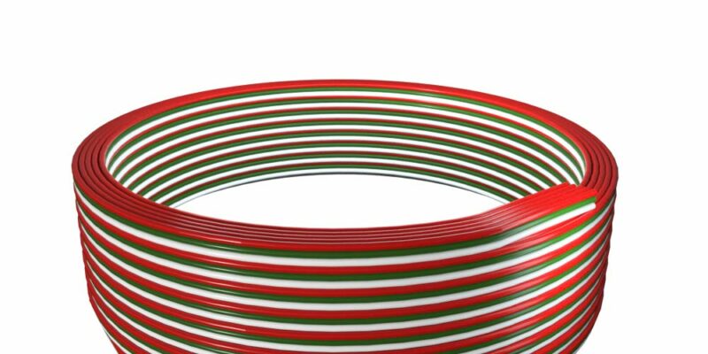 Rallonge électrique 3 broches, connexion de fil ruban pour ruban LED 18AWG. 3 broches 32.8ft/10m, ligne de câble à 3 conducteurs pour corde à ruban LED