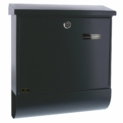 Boîte aux lettres avec porte-journaux, format de fente: A4, en acier galvanisé, Set Vario ANT, RAL 7016. Couleur: anthracite