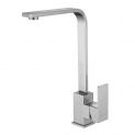 Buy4Top Upgrade Robinets d’évier de Cuisine de Mélangeur de Cuisine en Acier Inoxydable, Bec Pivotant à 360°, Levier Simple, Bec Fortement Recommandé Mitigeur Froid et Chaud