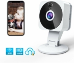 Camera Surveillance WiFi Interieur, NIYPS Full HD 1080P sans Fil Camera IP Sécurité avec 2 Voies Audio,Detecteur de Mouvement,Vision Nocturne et Cloud, Mini Babyphone Camera Bebe a Distance