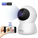 Camera Surveillance WiFi, ISENPENK Camera IP 1080P HD Vision Nocturne 360 °Détection de Mouvement Interieur Moniteur pour Bébé Sécurité à Domicile Utiliser avec APP Android iOS