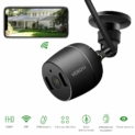 Caméra de sécurité extérieure Veroyi, caméra de sécurité pour la Maison de Surveillance 1080P WiFi IP avec la détection de Mouvement de Vision Nocturne en Couleur 2 Voies Audio