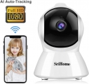 Caméra de Surveillance WiFi Intérieur, Srihome SH025 Caméra IP WiFi 1080P avec Détection de Mouvement, Audio Bidirectionnel pour la Maison