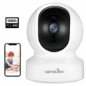 Caméra IP, Wansview Caméra de Surveillance WiFi Intérieur 1080P avec Détection de Mouvement, Audio Bidirectionnel et Vision Nocturne, Compatible avec Alexa Echo Show – Q5 Blanche