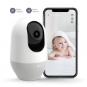 Caméra IP WiFi 1080P Nooie à 360 Degrés Caméra de Sécurité Moniteur pour BéBé et pour Animaux Vision Nocturne Super Infrarouge Son Bidirectionnel Détection de Mouvement et de Son